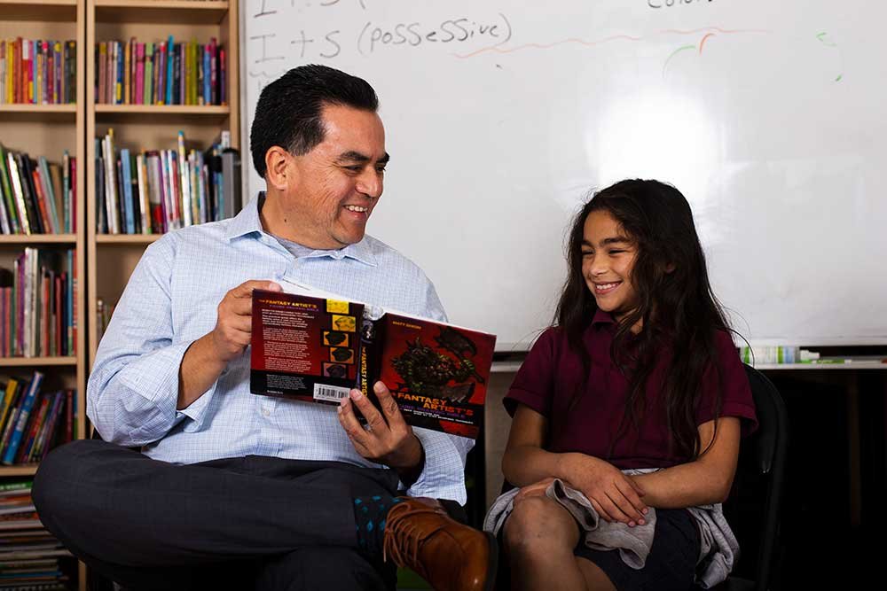 Teacher and student